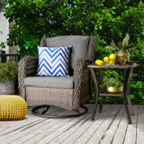 Kadin 2 Piece Rattan Seating Group With Cushions By Bayou Breeze Newshopfurnitures