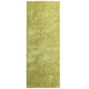 Fluffy Apple Green Area Rug