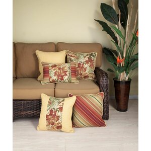 Cabana Life Cinnabar Lumbar Pillow