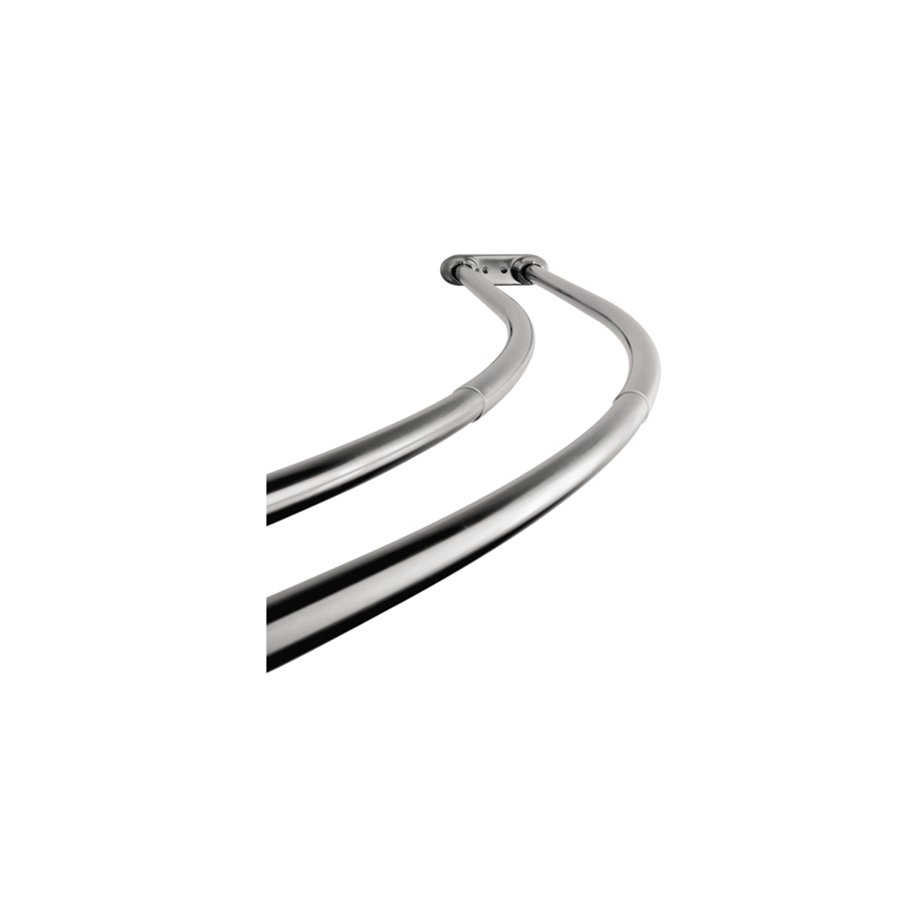 Arista Duel 72 Adjustable Curved Fixed Shower Curtain Rod