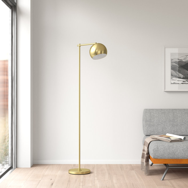 gold reading floor lamp