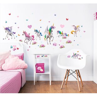 Magical Mystical Unicorn Childrens Bedroom Room Decal Wall Art Sticker Picture