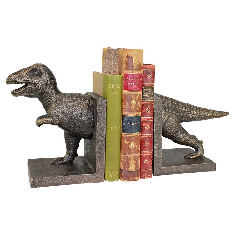 nursery bookend baby shower gift elephant bookend nursery bookshelf Dinosaur Bookend T rex bookshelf book stand for kids blue bookend