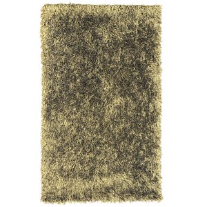 Dragonfly Gold Shag Area Rug