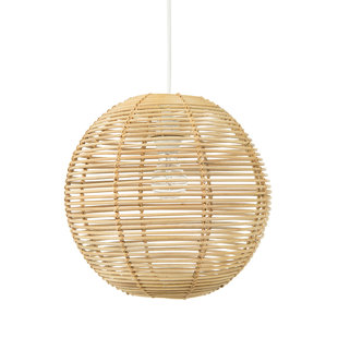 Wicker Pendant Wayfair Niamh Continuous Weave Wicker Ball Globe Pendant