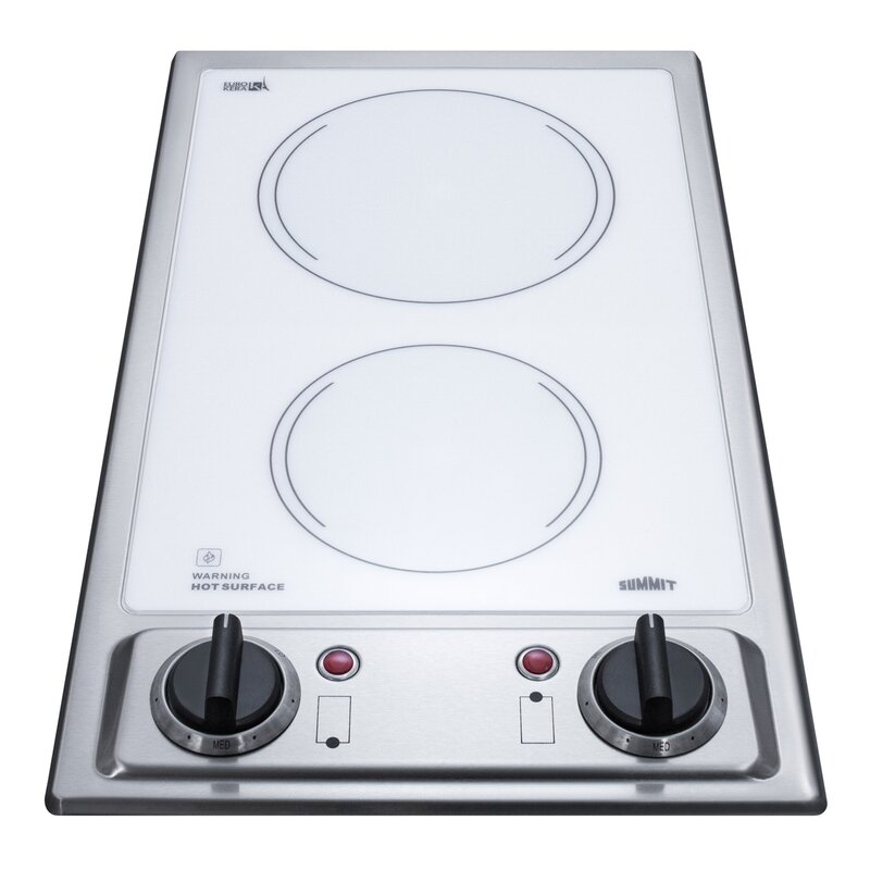 Summit Appliance Radiant 20 Electric Cooktop With 2 Burners