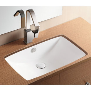 Modern Undermount Bathroom Sinks Allmodern Ceramica Ii Ceramic Rectangular Undermount Bathroom Sink With Overflow