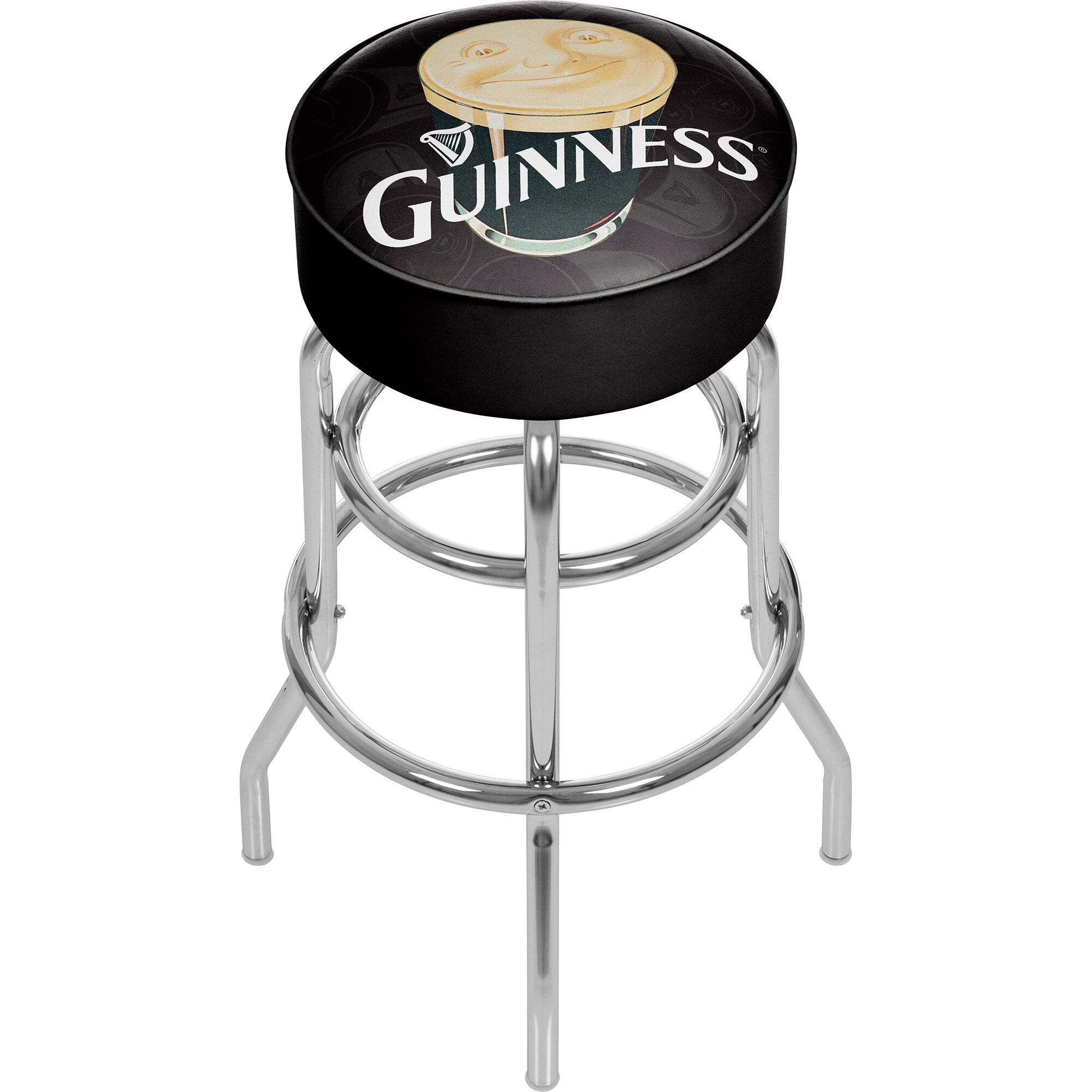 Trademark Global Guinness Smiling Pint 31 Swivel Bar Stool Wayfair