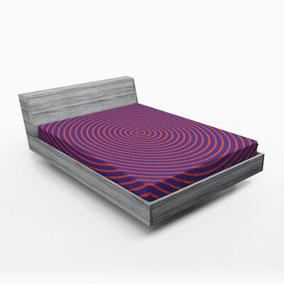 Psychedelic Fitted Sheet East Urban Home Size: Queen