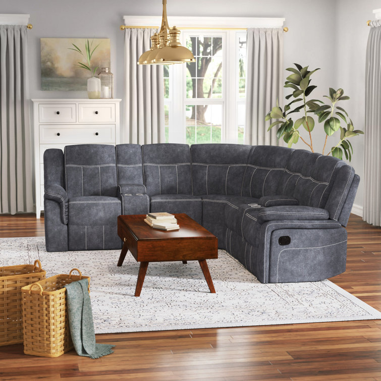 Yumi 95" Wide Symmetrical Reclining Corner Sectional