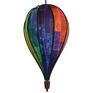 In the Breeze 0986 Fall Leaves Spinner Hot Air 6 Panel Spinning Balloon-Outdoor Autumn Decoration