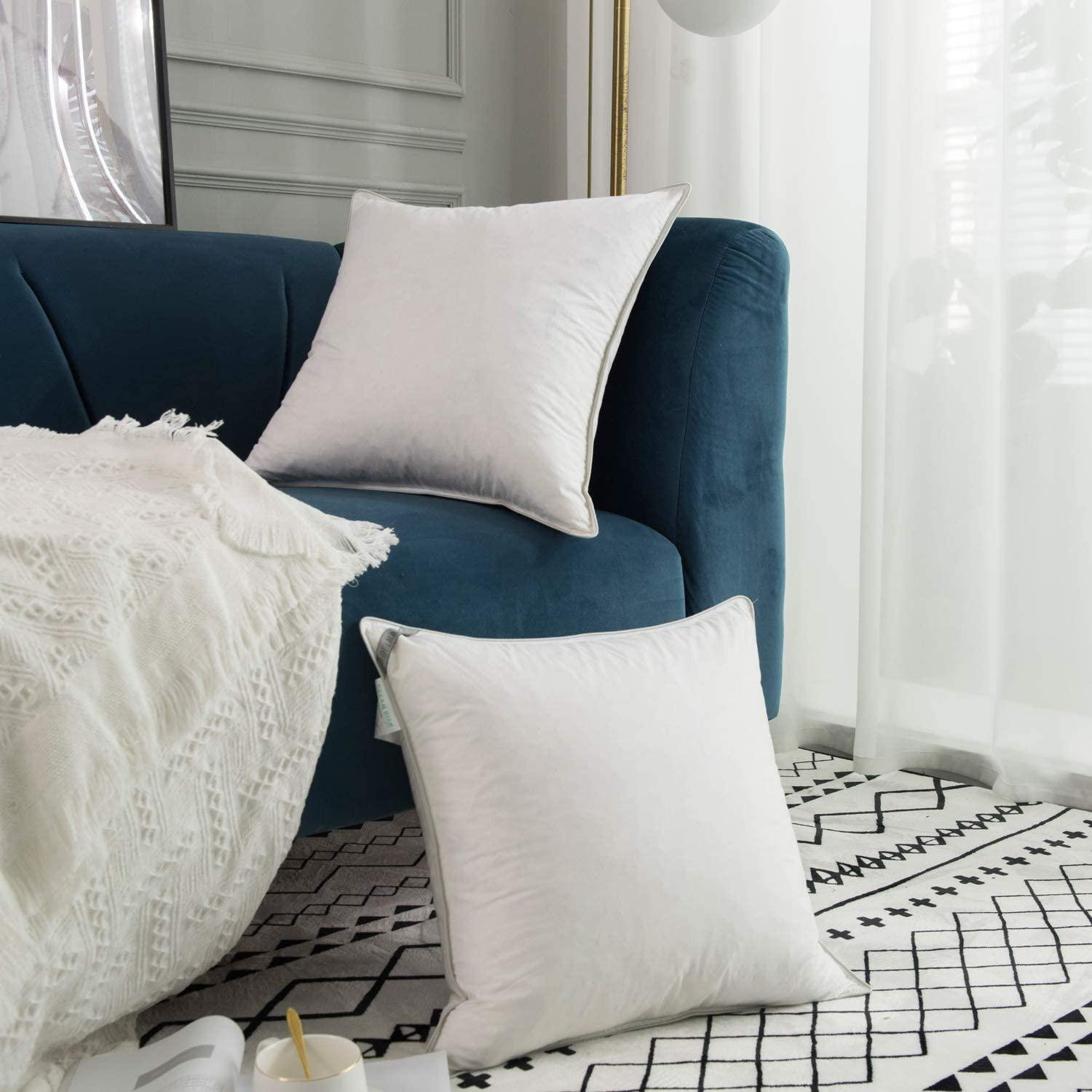 feather pillow inserts 18x18