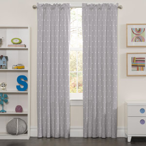 Carolyn Blackout Thermal Rod Pocket Single Curtain Panel