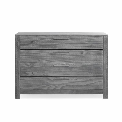 Grain Wood Furniture Asberry 4 Drawer Dresser Color Brushed Grey