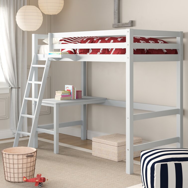 Fluellen Twin Loft Bed with Built-in-Desk by Viv + Rae™