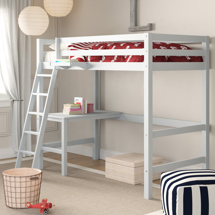 Fluellen Twin Loft Bed with Built-in-Desk by Viv + Rae™