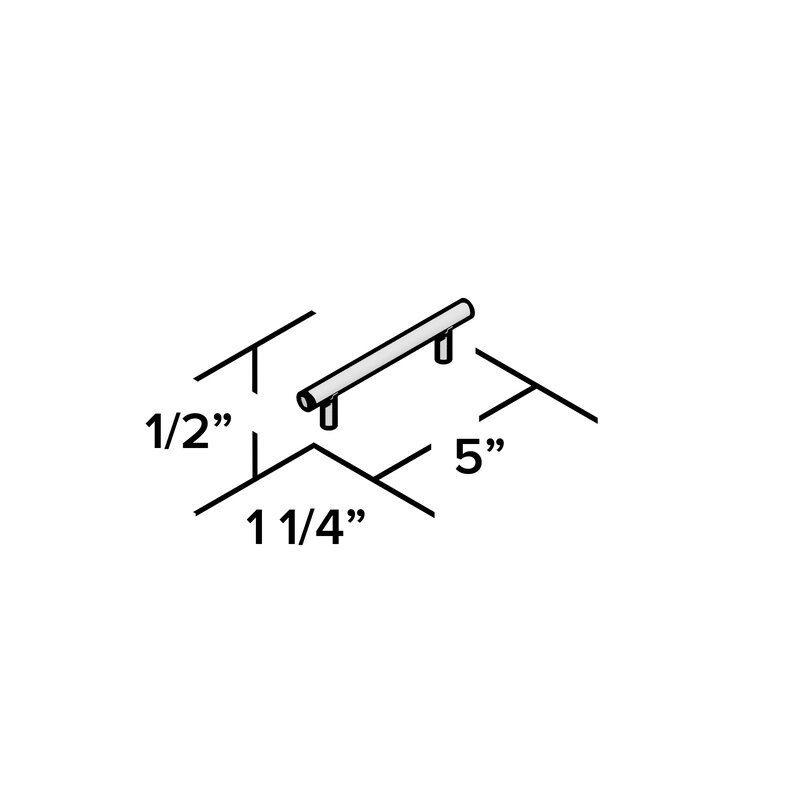 K 14485 Bgd Cp Bn Kohler Purist 3 Center To Center Bar Pull