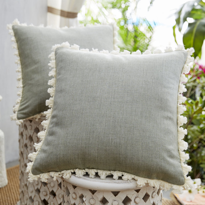 Patina Vie Coastal Fretwork Indoor/Outdoor Throw Pillow Wayfair