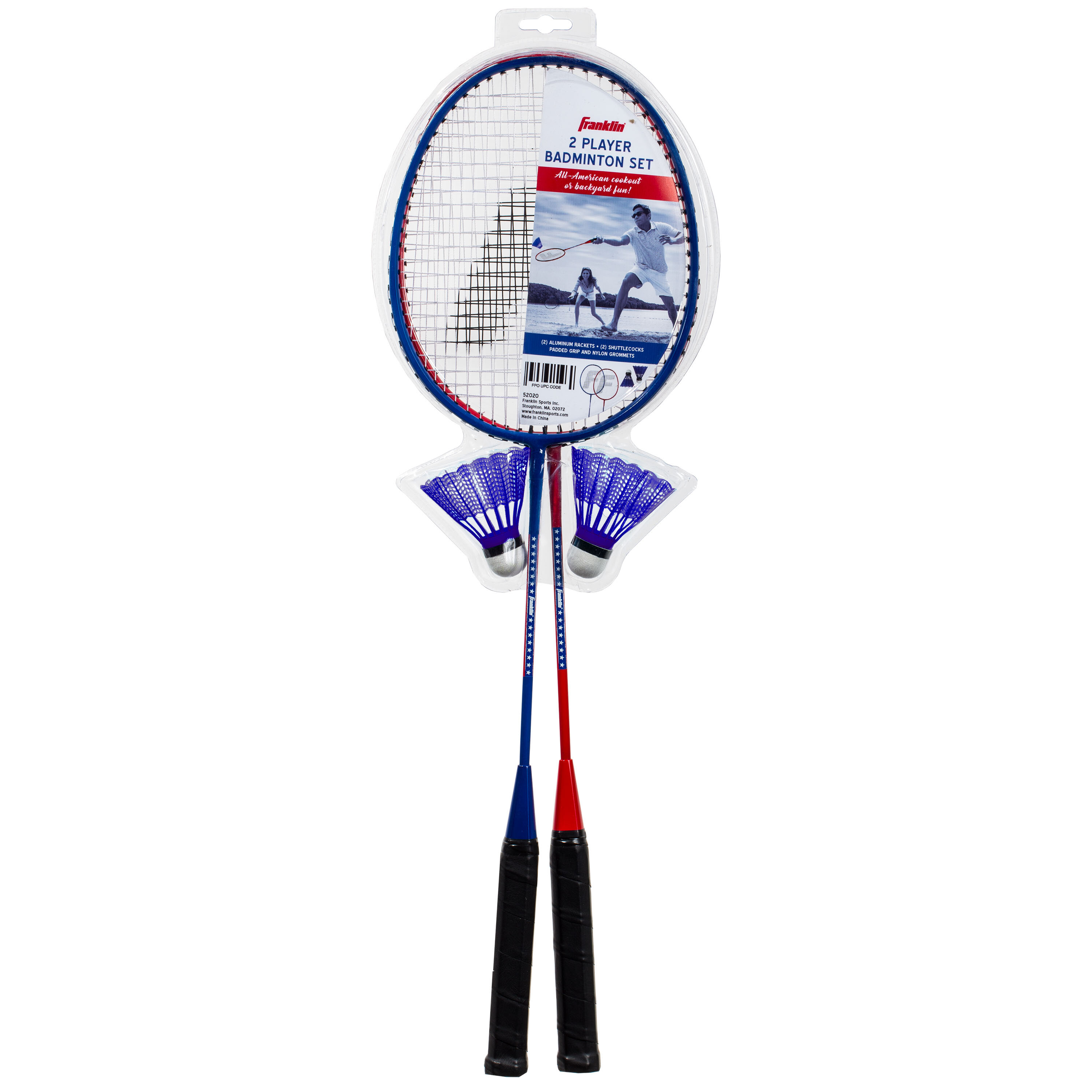 2 Players Badminton Racket Ball Set Light Weight Non-slip Handle Grip T-joint 