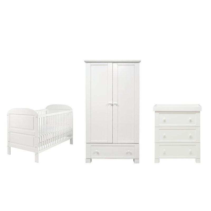 Harriet Bee Emeline Cot Bed 3 Piece Nursery Furniture Set Harriet Bee Emeline Cot Bed 3 Piece