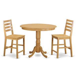 Go to store & view more images Trenton 3 Piece Counter Height Pub Table Set by Wooden Importers
