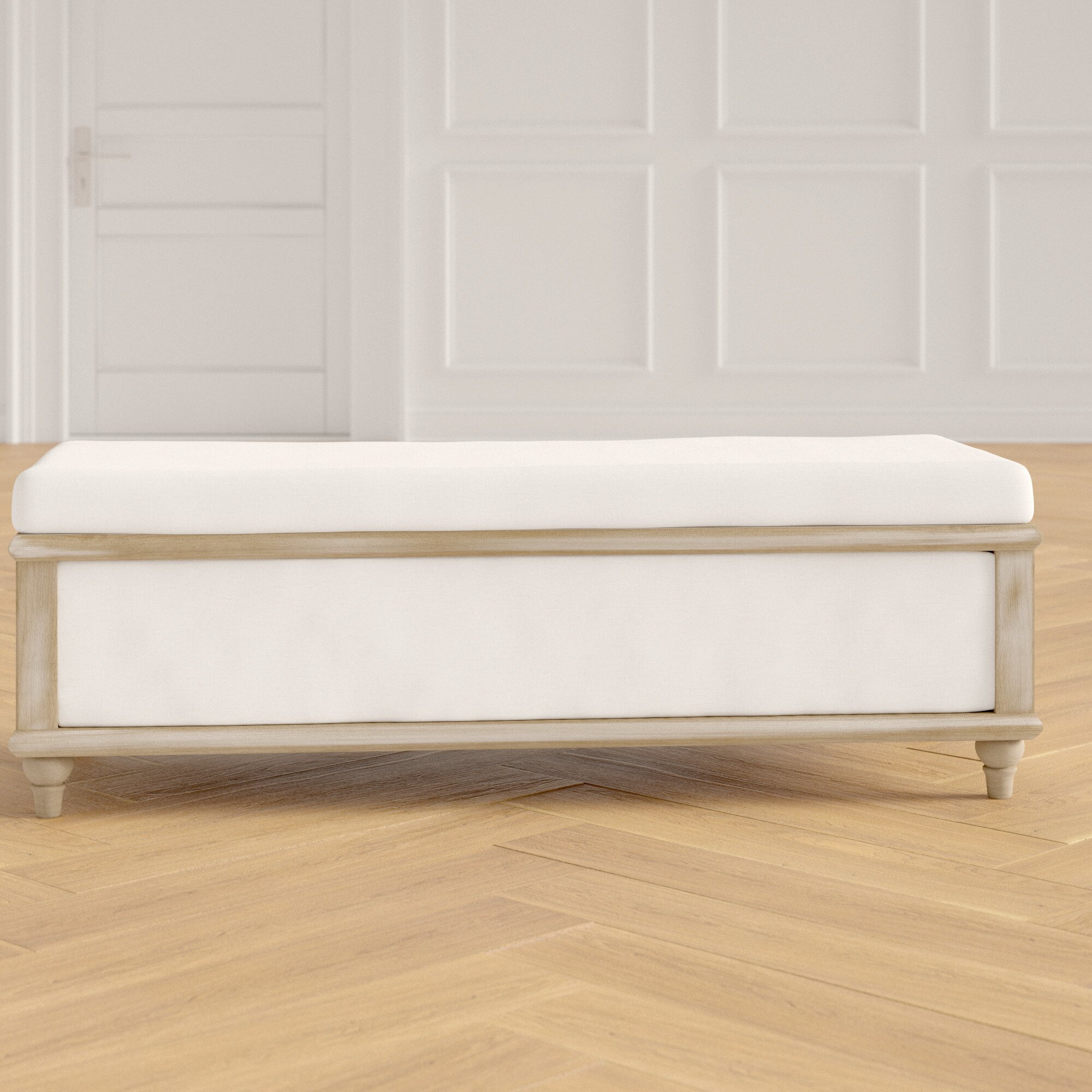Pennie Upholstered Flip Top Storage Bench