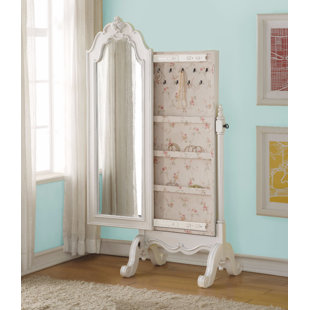 Nice Offer Rosdorf Park Filomena Free Standing Jewelry Armoire With Mirror