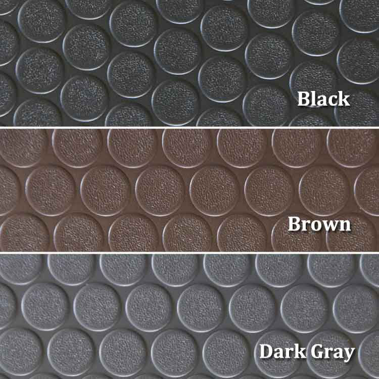Rubber Cal Inc Coin Grip Anti Slip Garage Flooring Roll In Brown Wayfair Rubber Cal Inc Coin Grip Anti Slip