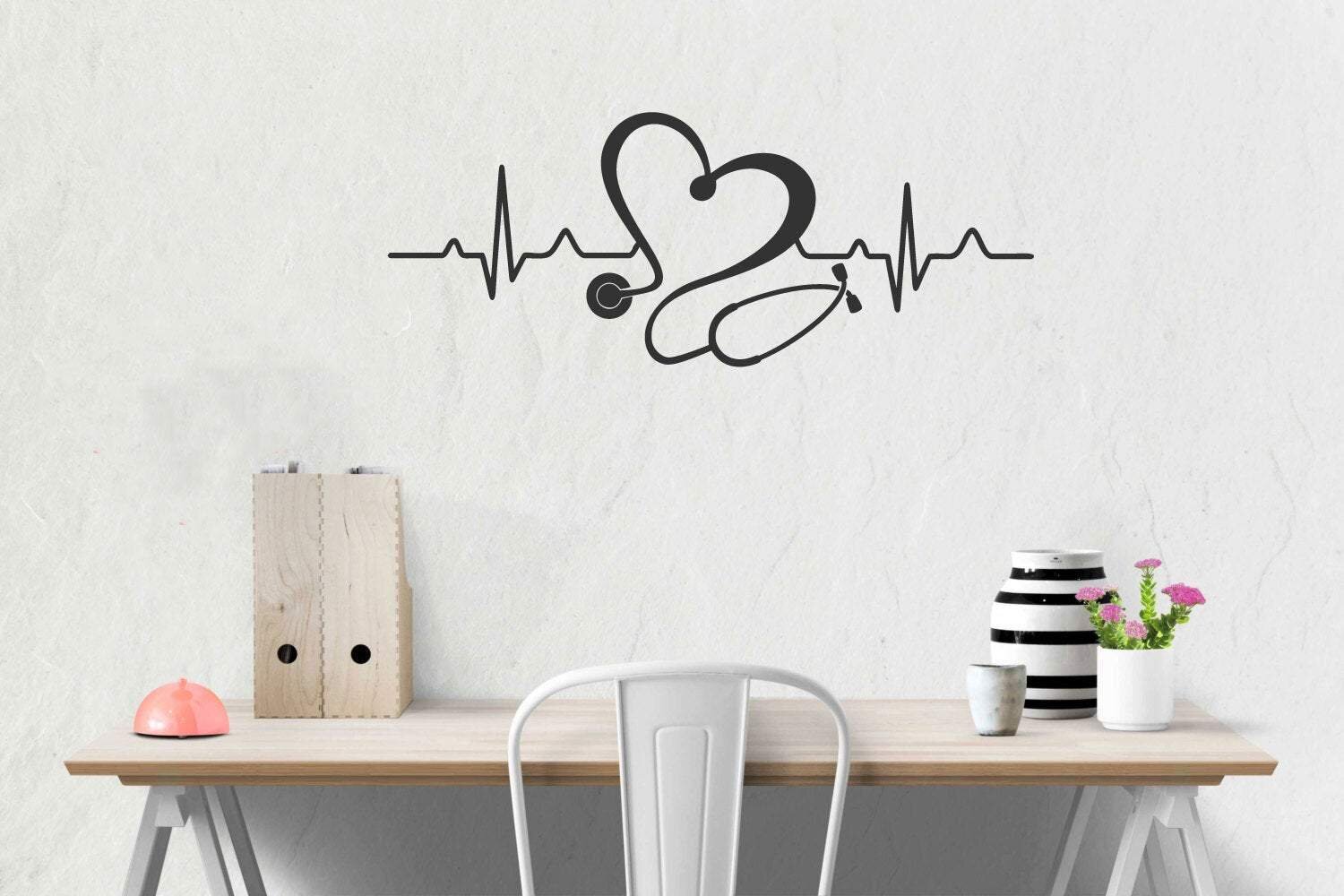 CHEETAH HEART Vinyl Sticker Decal Words Lettering Bedroom Wall Art 24" 