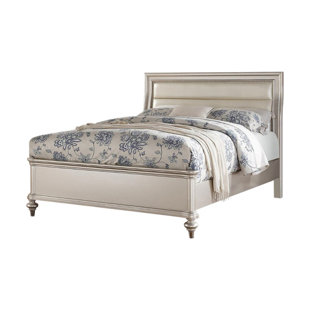Go to store & view more images Louane Wooden Upholstered Panel Bed by Rosdorf Park