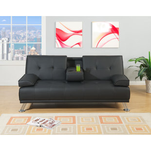Dansby Adjustable Convertible Sofa by Wrought Studio Best