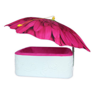 Bolster Pet Bed with Umbrella