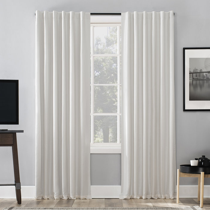 Sun Zero Evelina Faux Dupioni Silk Extreme Solid Max Blackout