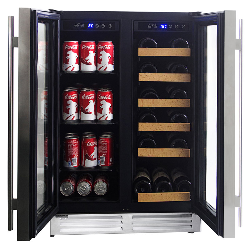Koolatron 18 Bottle Dual Zone Freestanding Built In Wine Refrigerator Wayfair