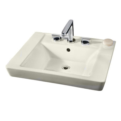 Boulevard Vitreous China 24 Pedestal Bathroom Sink With Overflow