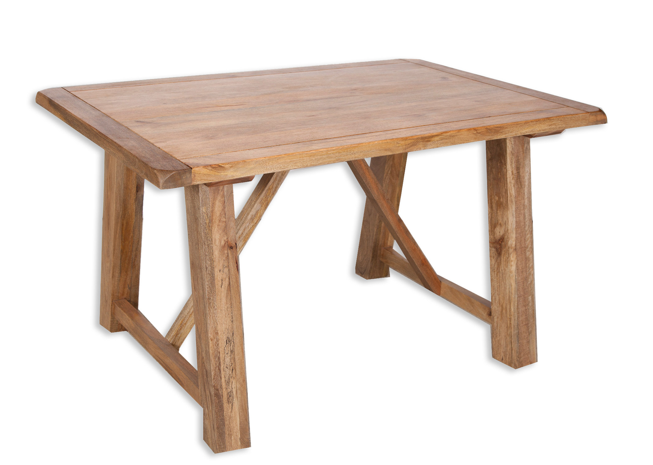 Union Rustic Amesbury Mango Solid Wood Trestle Dining Table | Wayfair.co.uk