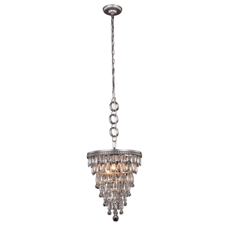 Willa Arlo Interiors Esmeraude 3 Light Crystal Chandelier Reviews Esmeraude 3 Light Crystal Chandelier