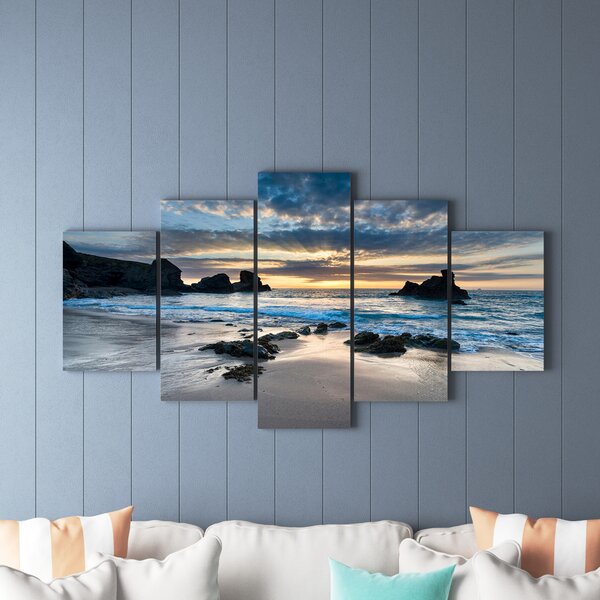 Stretched Trio in Sunset Satin Canvas