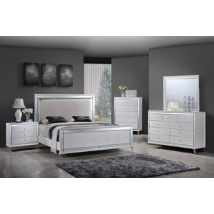 6 Piece Bedroom Sets Wayfair Guerrero Panel 6 Piece Bedroom Set