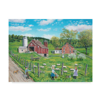 August Grove Thats My Lamb Acrylic Painting Print On Wrapped