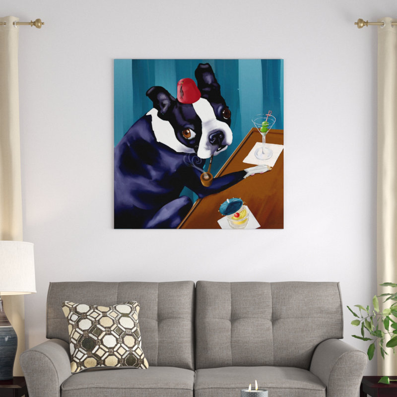 East Urban Home Brian Rubenacker Martini Bar Painting On Wrapped