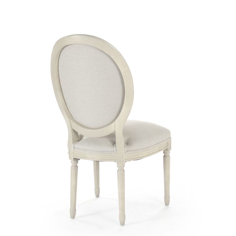 round back paige upholstered dining armchair