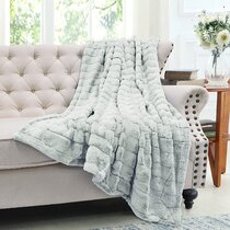 Tex Trend Cotton Throw Blanket Quilt for Sofa/Couch/Bed Twin Size XL Cream/Ivory Color Breathable and Perfect Weight to Carry