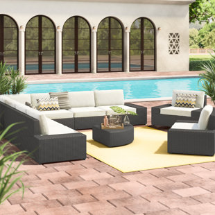 Go to store & view more images Mountview 10 Piece Sectional Set with Cushions by Wade Logan