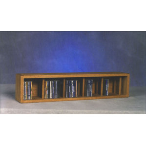 100 Series 67 CD Multimedia Tabletop Storage Rack by Wood Shed