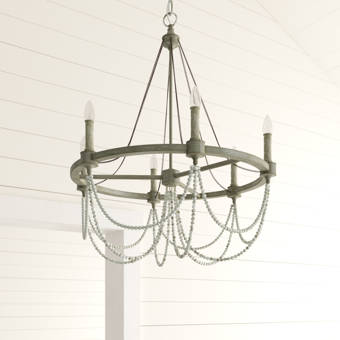 Abhinav 6 Light Candle Style Geometric Chandelier Reviews Birch Lane