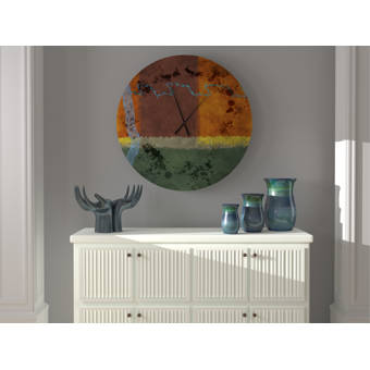 East Urban Home Oversized Abbott Wall Clock Wayfair