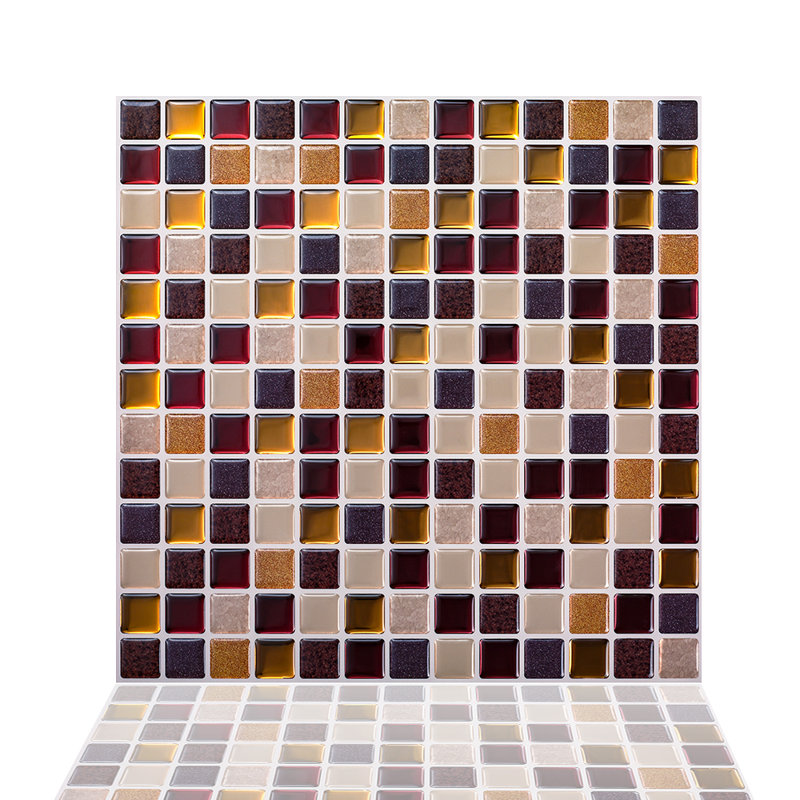 Tictactiles 12 X 12 Pvc Peel And Stick Mosaic Tile In Maple Reviews Wayfair