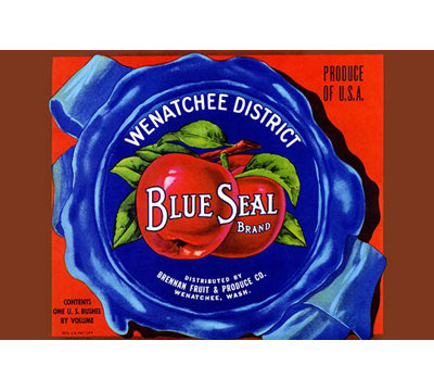 Wenatchee District Blue Seal Brand Apples Vintage Advertisement Buyenlarge