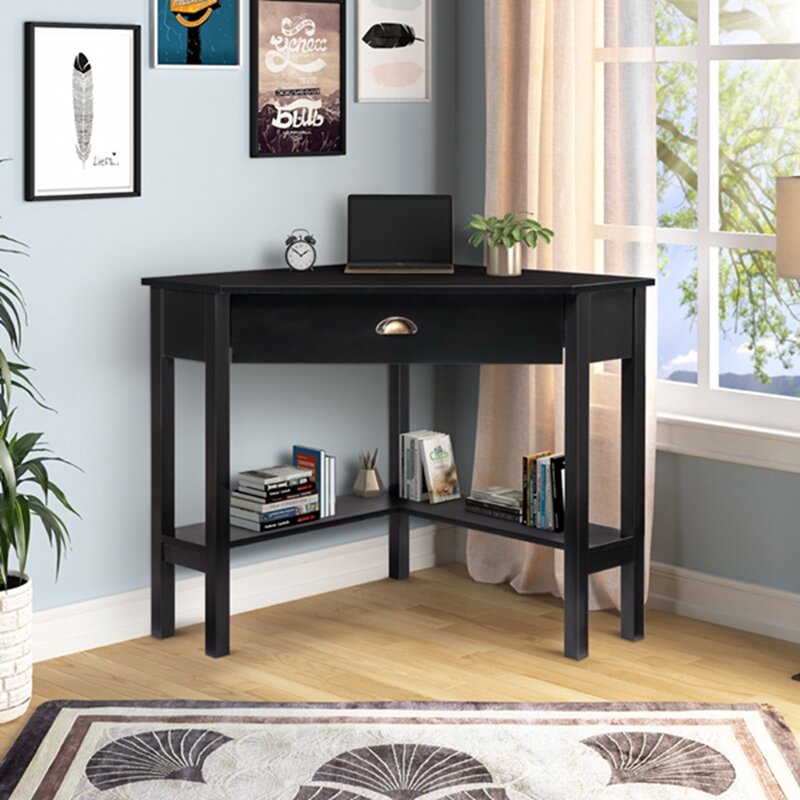 Black Corner Dressing Table Wayfair - Black Dressing Tables You Ll Love ...